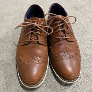 Cole Haan Grandevolution Brown Leather Oxfords